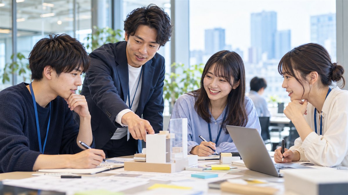 学生向け企画に参加する学生